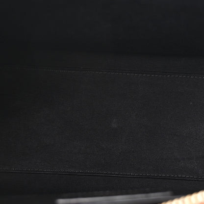 Saint Laurent Canvas Calfskin Small Uptown Tote Brown 6 of 12