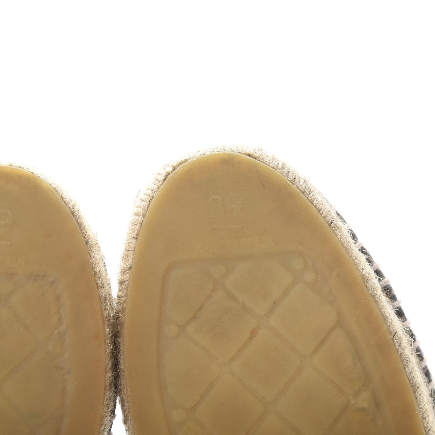 Striated Suede Espadrilles 39 Dark Grey