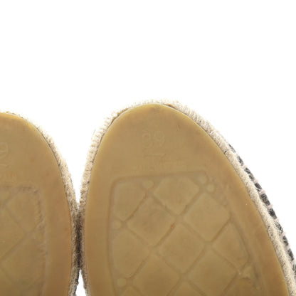 Chanel Striated Suede Espadrilles 39 Dark Grey 6 of 11