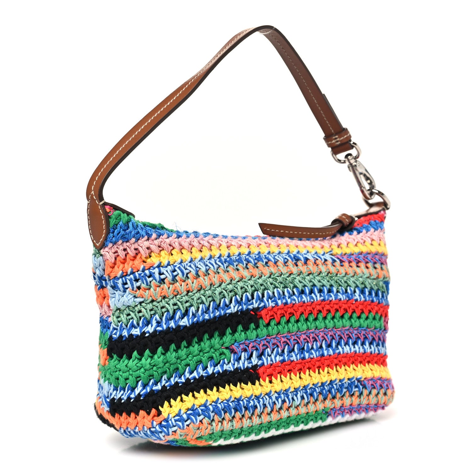 Miu Miu Fabric Crochet Pouch Multicolor 1817860 – FASHIONPHILE