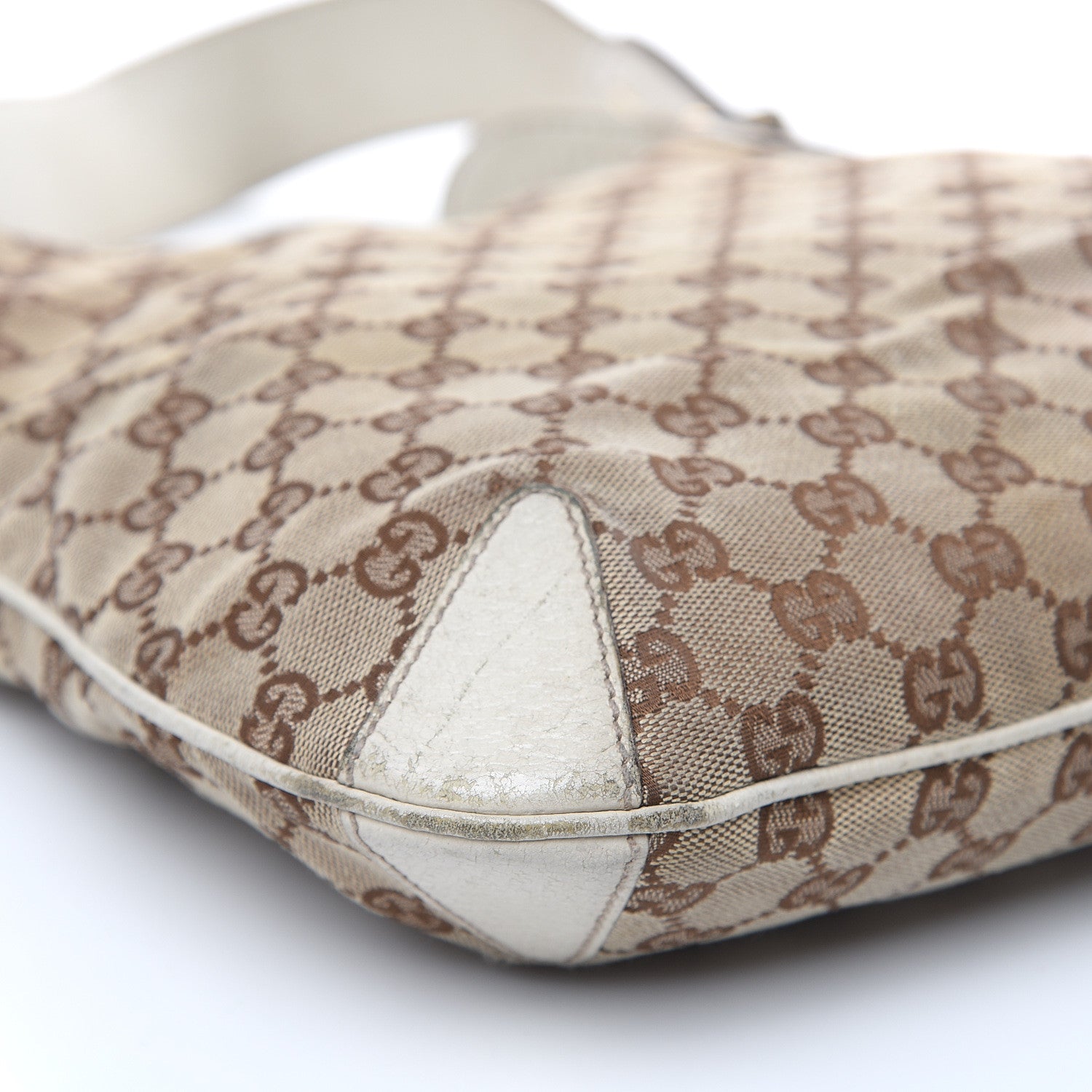 Gucci Monogram Creole Hobo Ivory 8 of 20