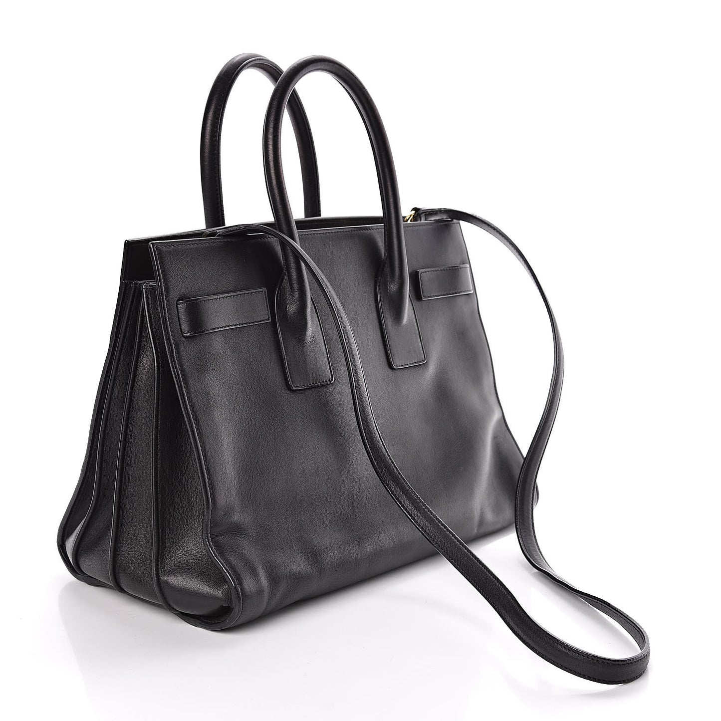 Calfskin Small Sac De Jour Black