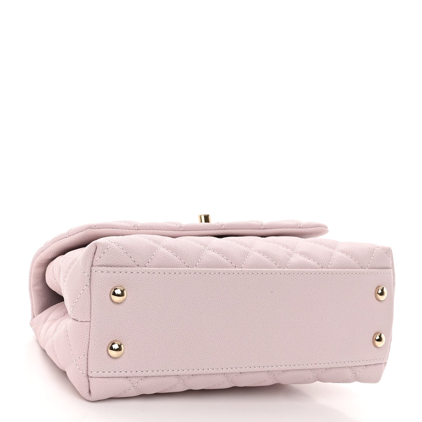 Caviar Quilted Mini Coco Handle Flap Lilas Lilac