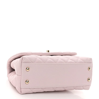 Chanel Caviar Quilted Mini Coco Handle Flap Lilas Lilac 4 of 9
