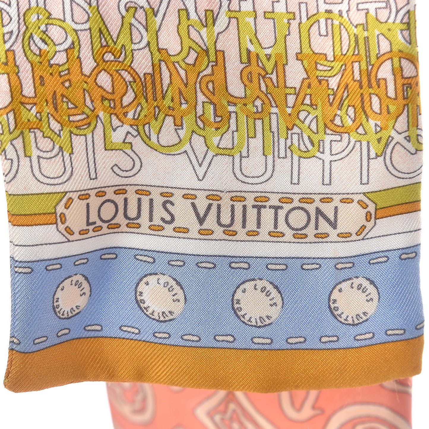 Silk Monogram Map Bandeau