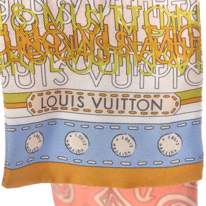 Louis Vuitton Silk Monogram Map Bandeau 3 of 4