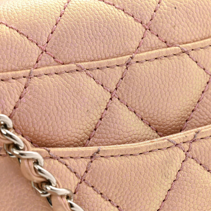 Chanel Iridescent Caviar Quilted Mini Coco Handle Flap Pink 13 of 14