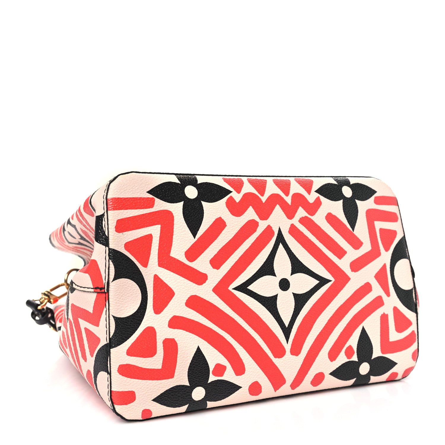Louis Vuitton Monogram Giant Crafty NeoNoe MM Creme Rouge Black 4 of 9