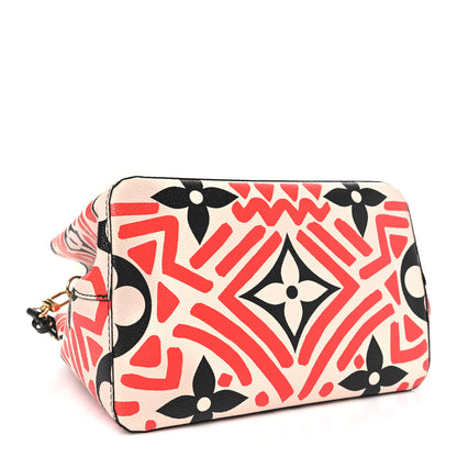 Louis Vuitton Monogram Giant Crafty NeoNoe MM Creme Rouge Black 4 of 9