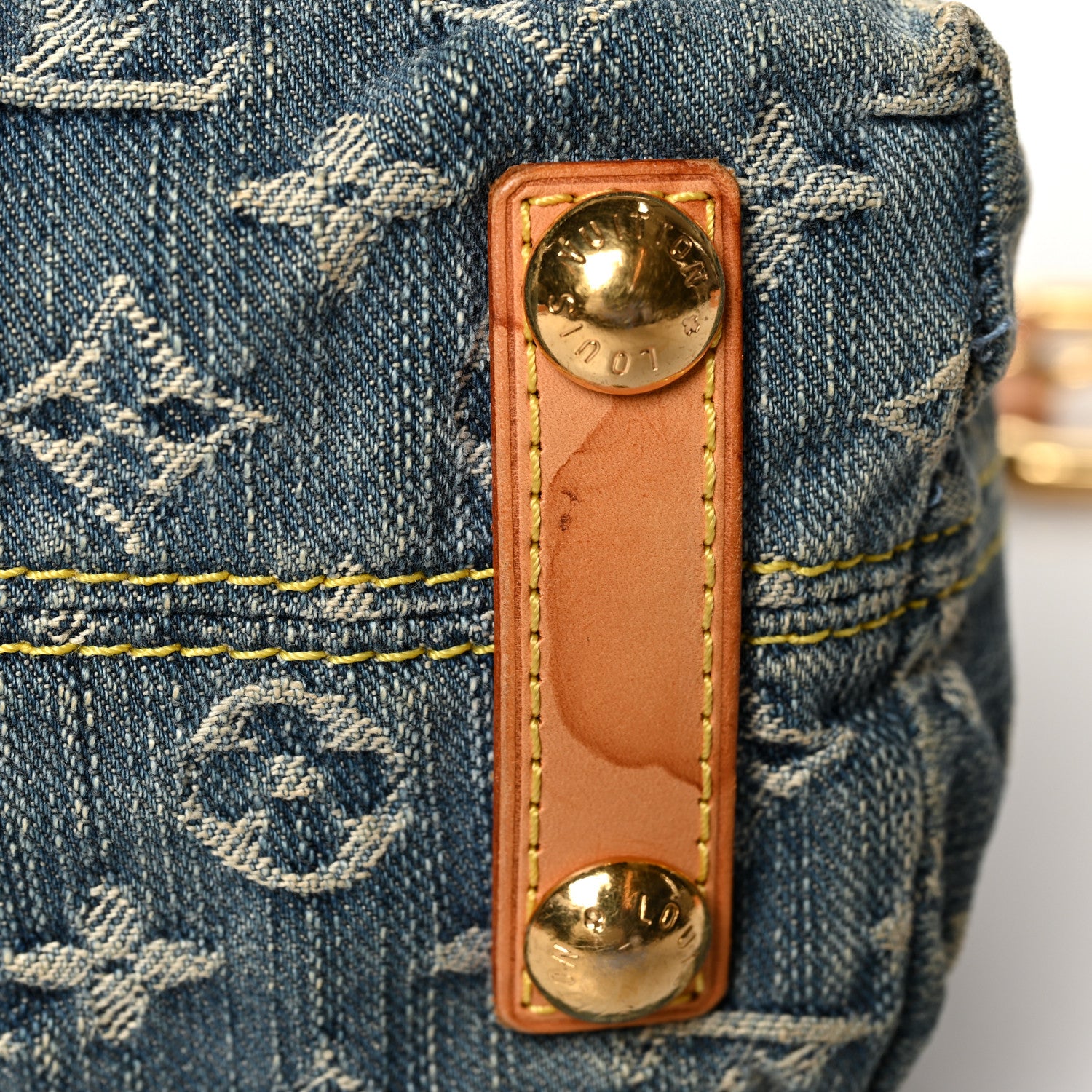 Louis Vuitton Monogram Denim Baggy PM Blue 10 of 11