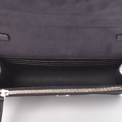 Fendi Vitello Elite Mink Fur Studded Karlito Tube Wallet on Chain Black 7 of 11