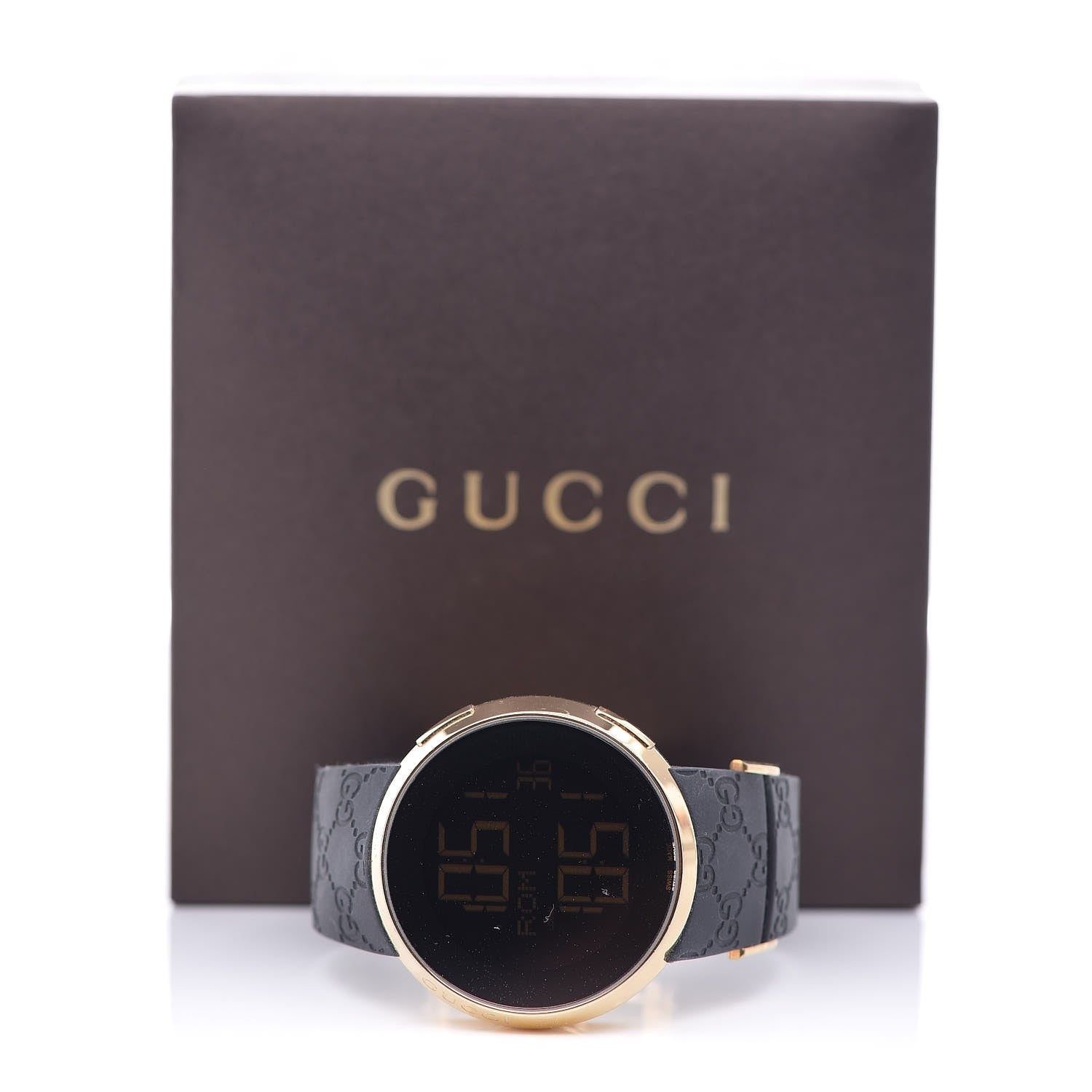 Gucci Stainless Steel Rubber 45mm Digital I-Gucci Watch Black 9 of 9