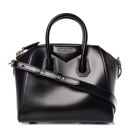 Givenchy Shiny Lord Calfskin Mini Antigona Black 1 of 9