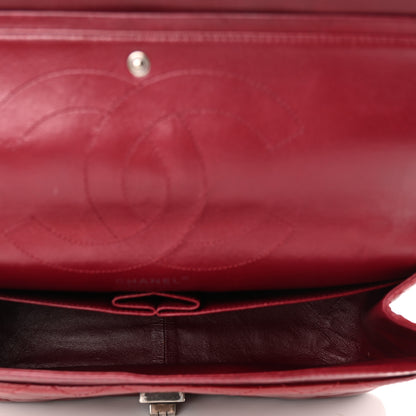Chanel Distressed Patent 2.55 Reissue 227 Flap Raspberry Red 5 of 11
