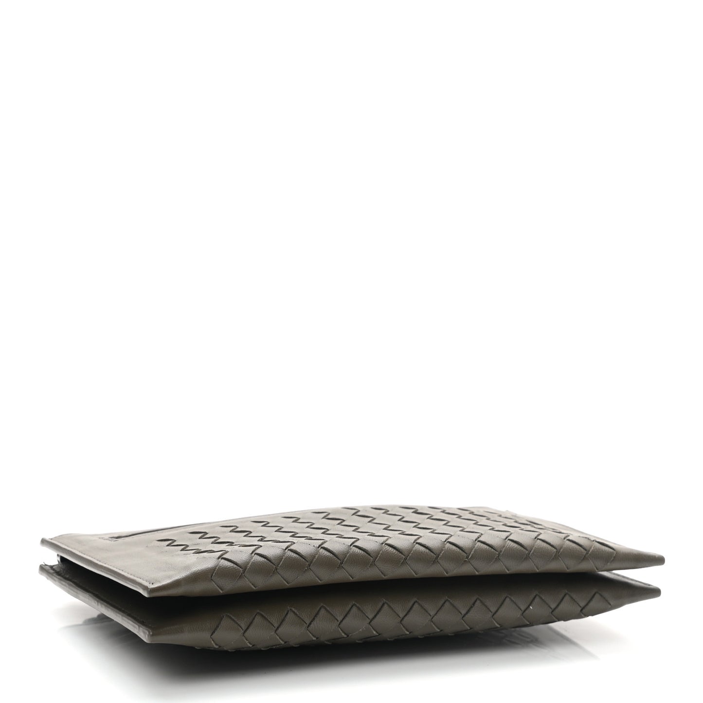 Nappa Intrecciato Wristlet Zip Wallet New Steel