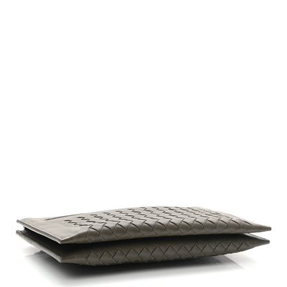 Bottega Veneta Nappa Intrecciato Wristlet Zip Wallet New Steel 4 of 7