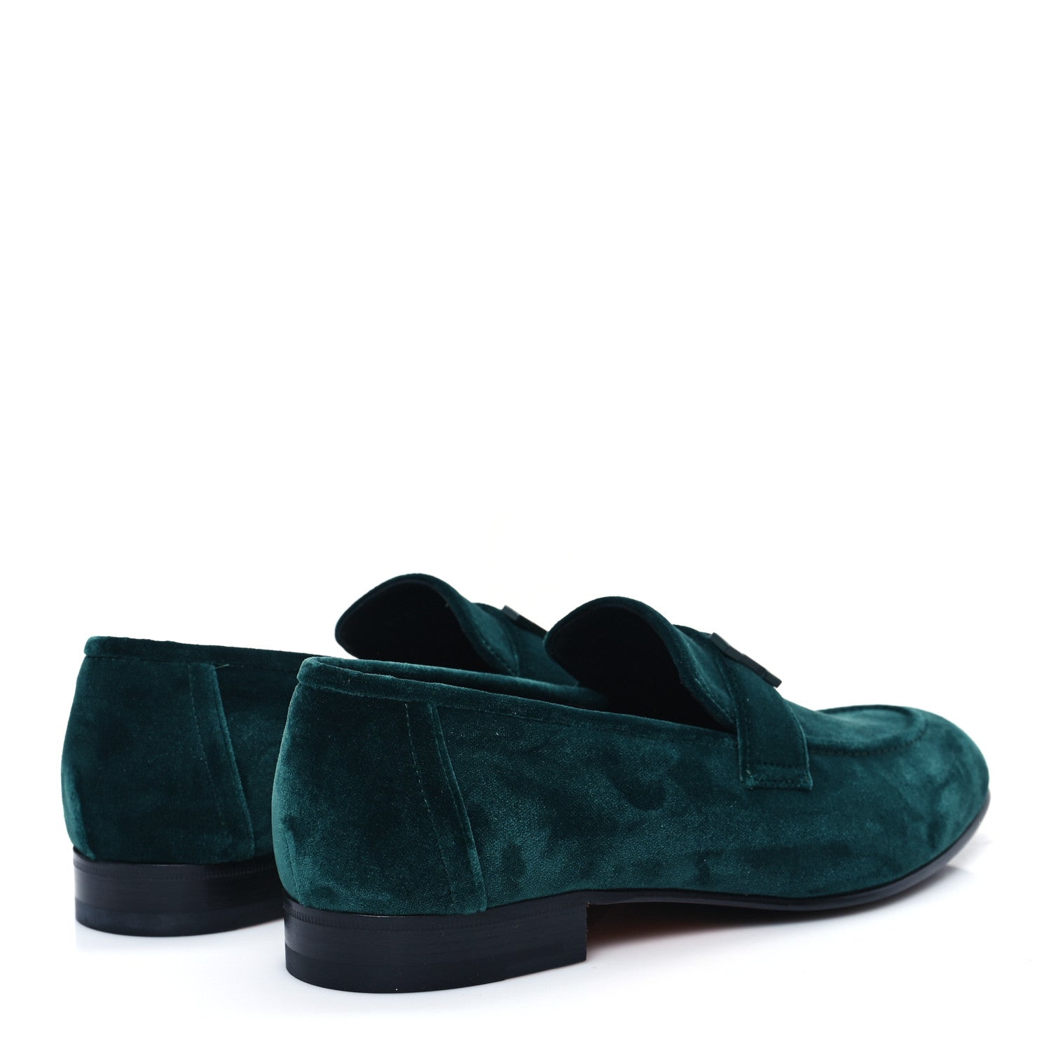 Hermes Velvet Mens Paris Loafers 41 Vert Fonce 4 of 10