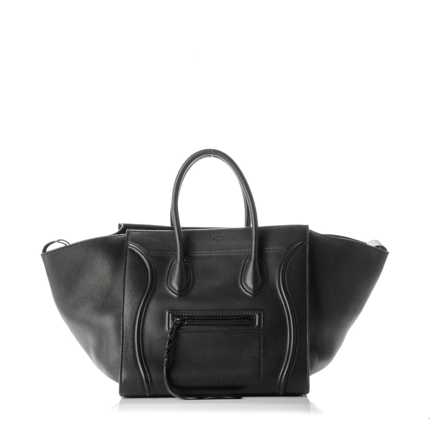 Supple Calfskin Medium Phantom Luggage Black