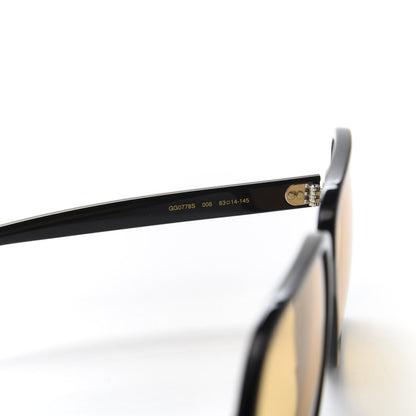 Gucci Acetate Sunglasses GG0778S Black Yellow 7 of 9