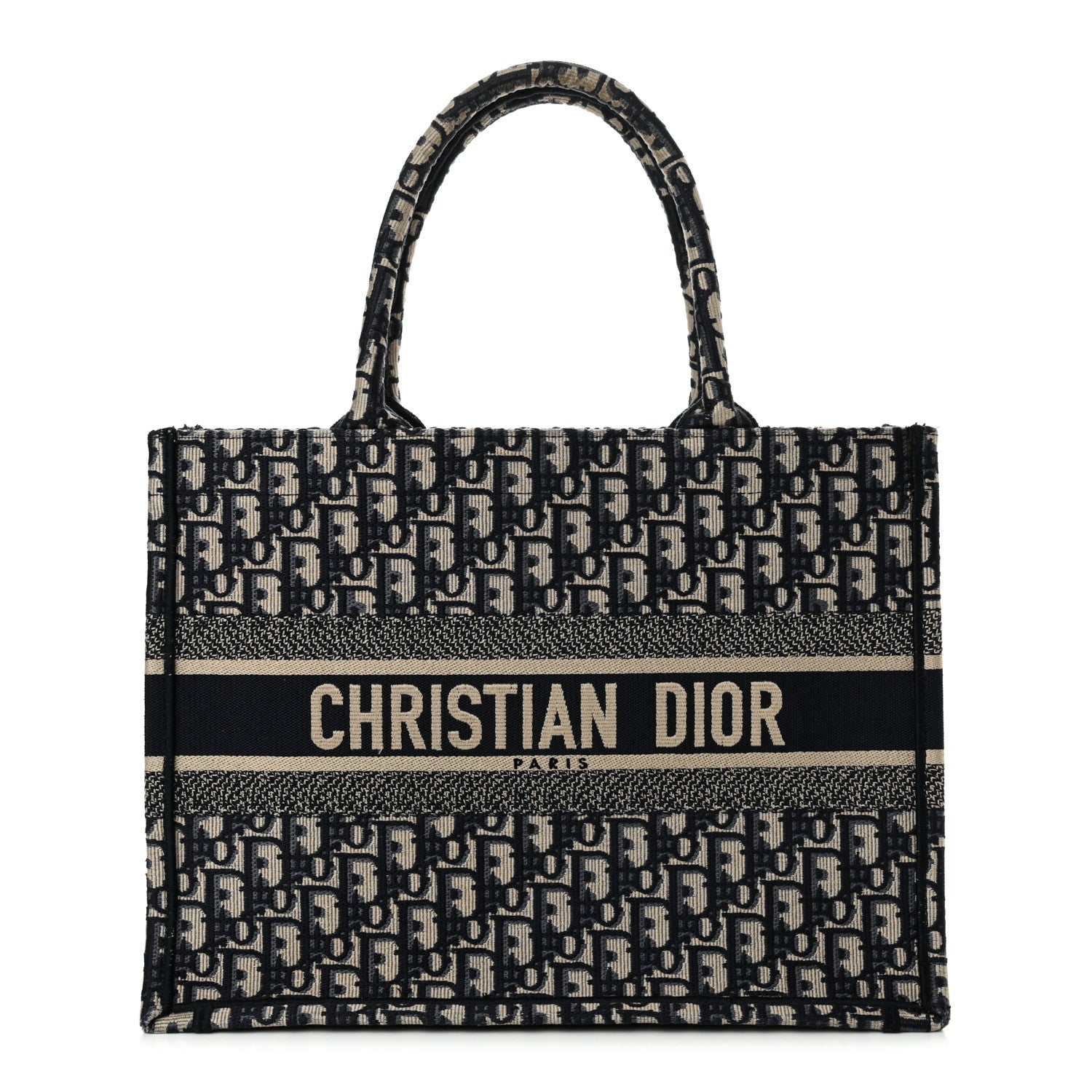 Christian Dior Oblique Medium Book Tote Blue Multicolor 1 of 12