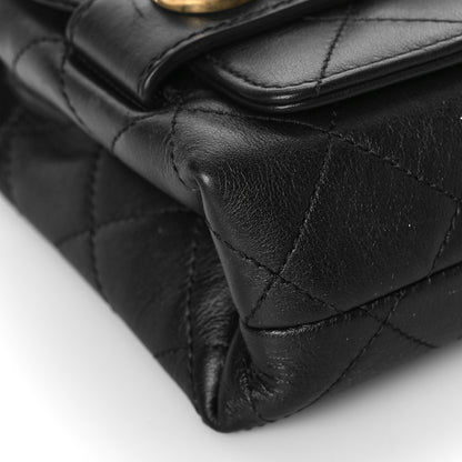 Chanel Calfskin Quilted Small Enchained Flap Black 8 of 12