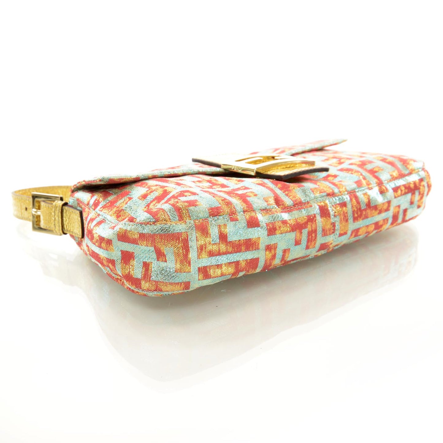 Metallic Lurex Zucca Baguette Gold