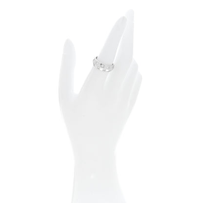 Louis Vuitton 18K White Gold Diamond Large Le Damier Ring 54 6.75 2 of 5