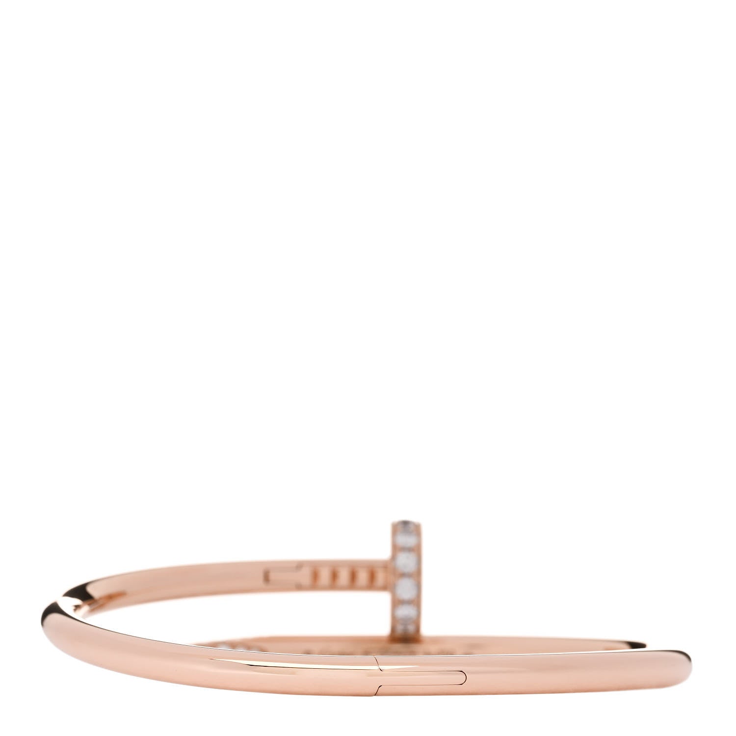 Cartier 18K Pink Gold Diamond Juste Un Clou Bracelet 15 2 of 4