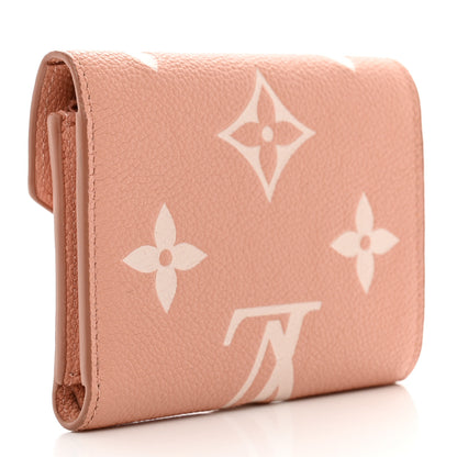Louis Vuitton Empreinte Monogram Giant Victorine Wallet Rose Trianon Creme 3 of 6