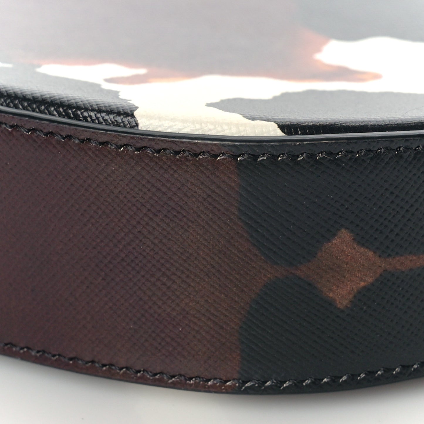 Calfskin Camouflage Mini Olympia Shoulder Bag Black