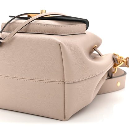 Louis Vuitton Calfskin Lockme Bucket MM Greige 9 of 9