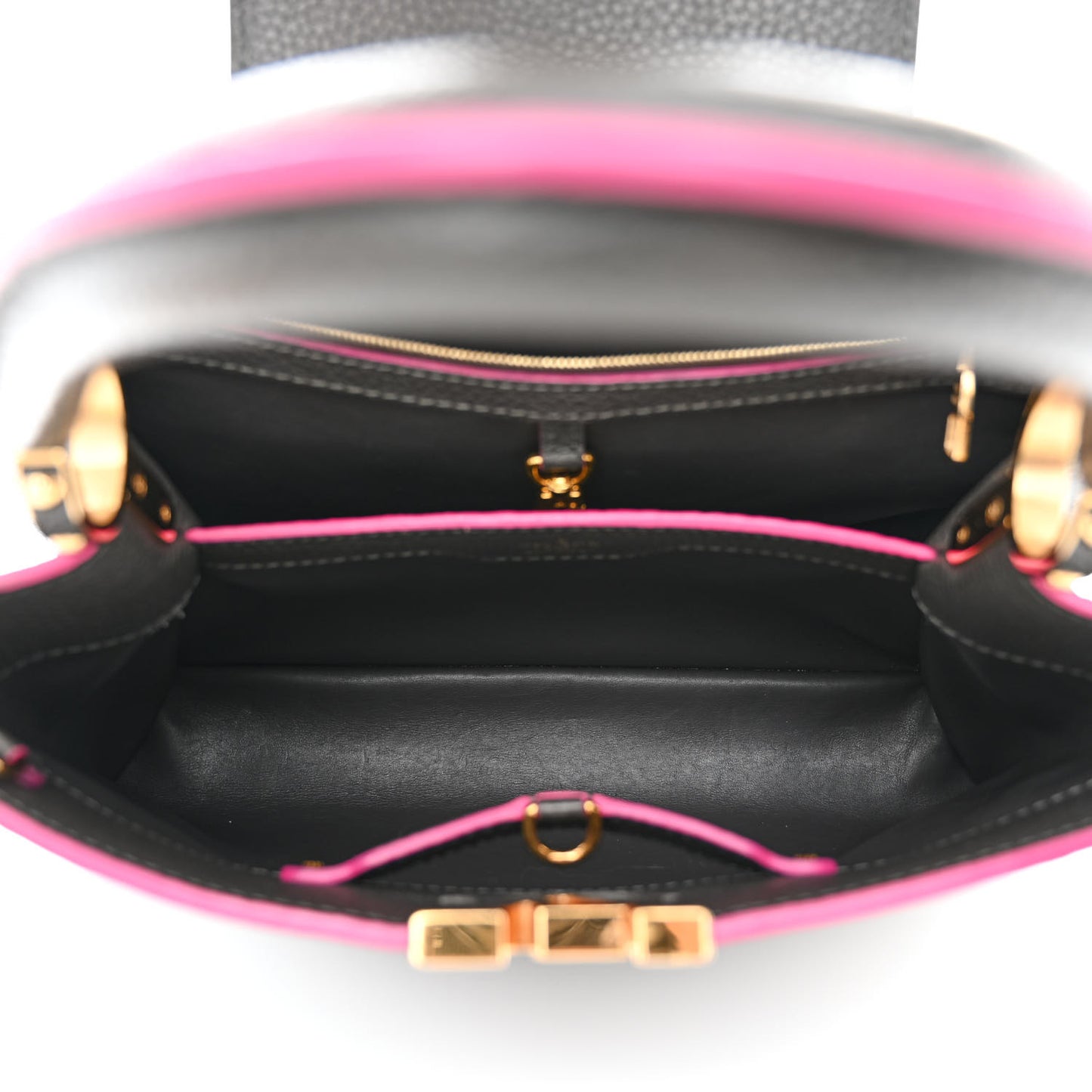 Taurillon Capucines PM Grey Pink