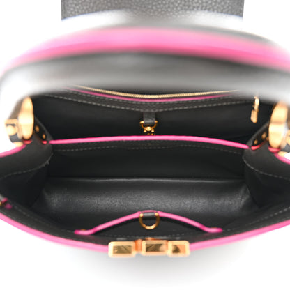 Louis Vuitton Taurillon Capucines PM Grey Pink 5 of 9