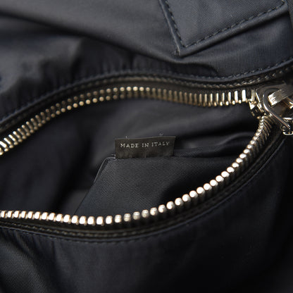Prada Tessuto Nylon Double Reversible Tote Black Blue 11 of 16