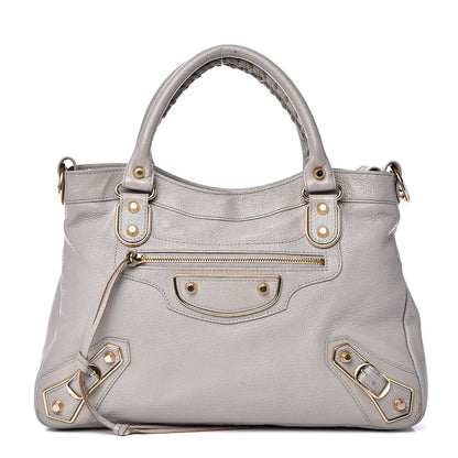 Balenciaga Chevre Gold Metallic Edge Hardware Town Gris Glace 1 of 19