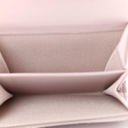Chanel Lambskin Quilted Flap Card Holder Pink 5 of 11