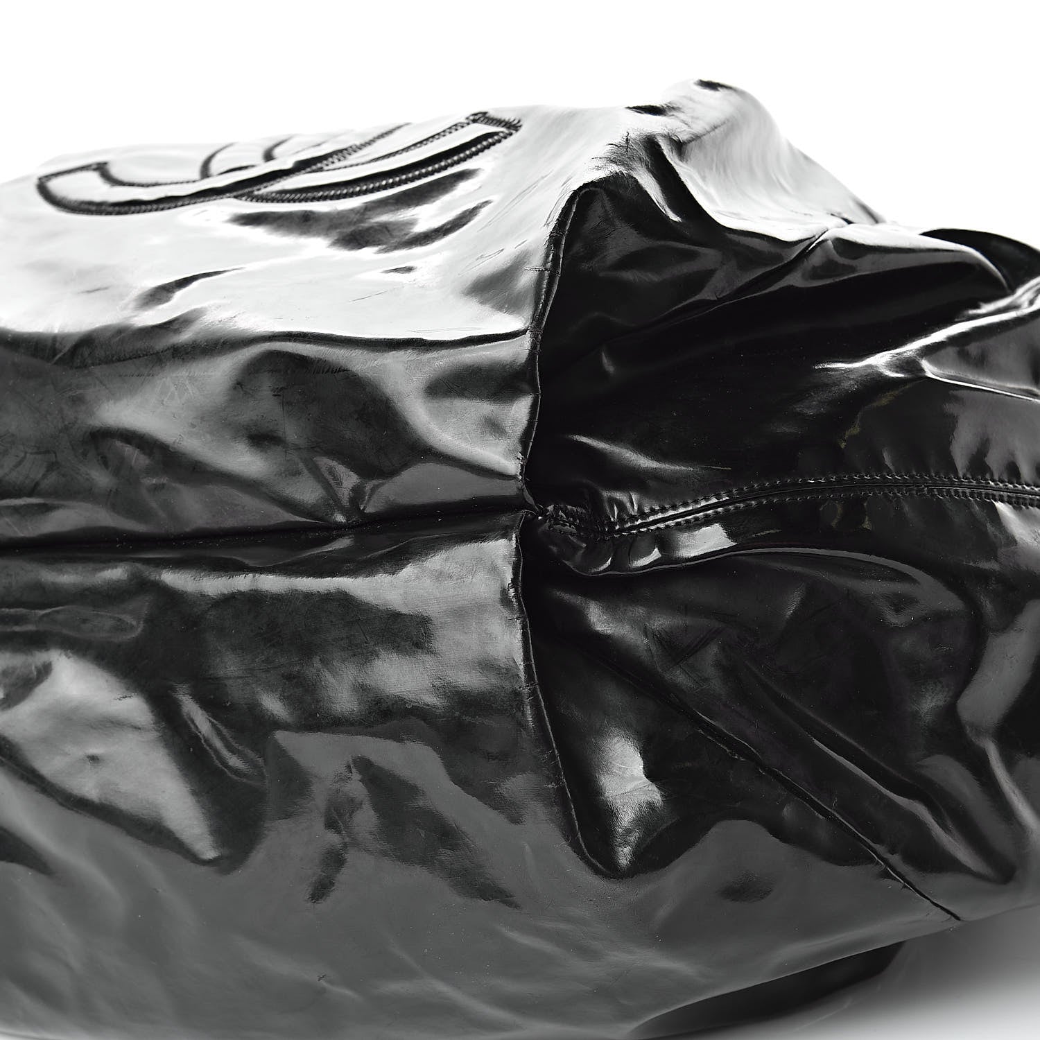 Chanel Vinyl Large Stretch Spirit Cabas Black 10 of 19