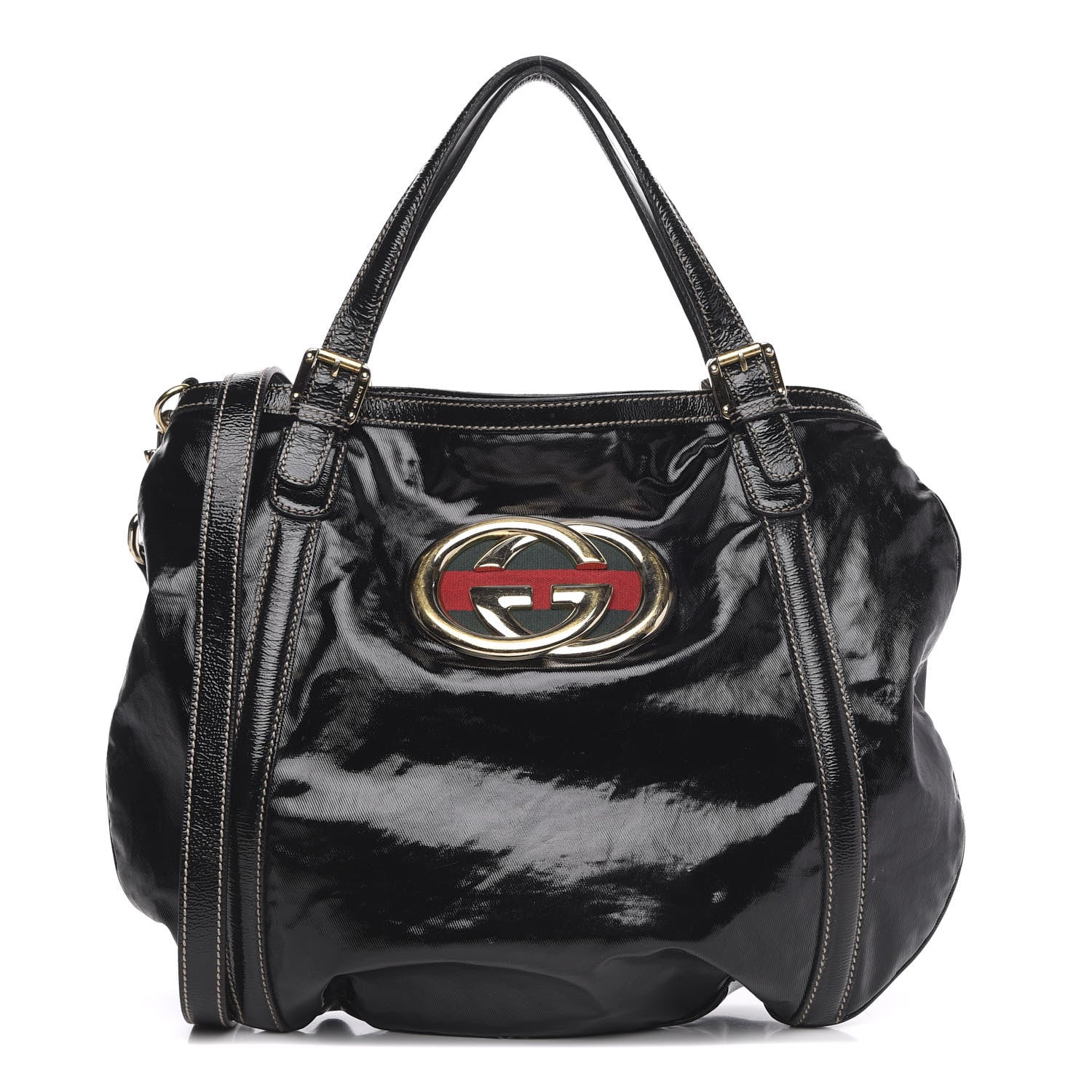 Gucci Dialux Medium Britt Tote Black 1 of 13