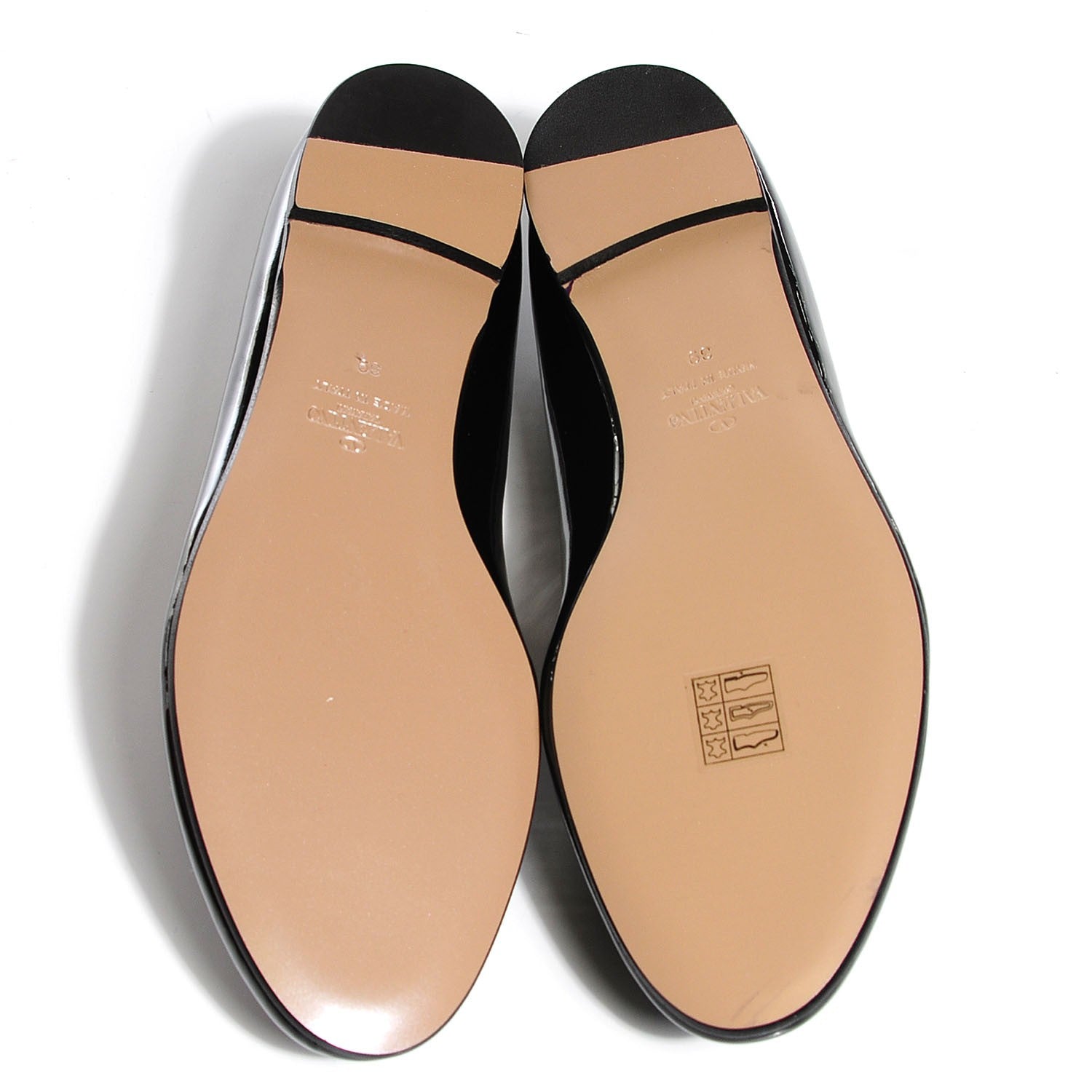 Valentino Garavani Patent Loafer Flats 39 Black 5 of 8