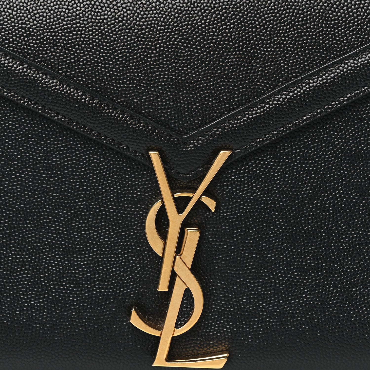 Saint Laurent Grain de Poudre Mini Classic Monogram Cassandra Top Handle Black 7 of 9