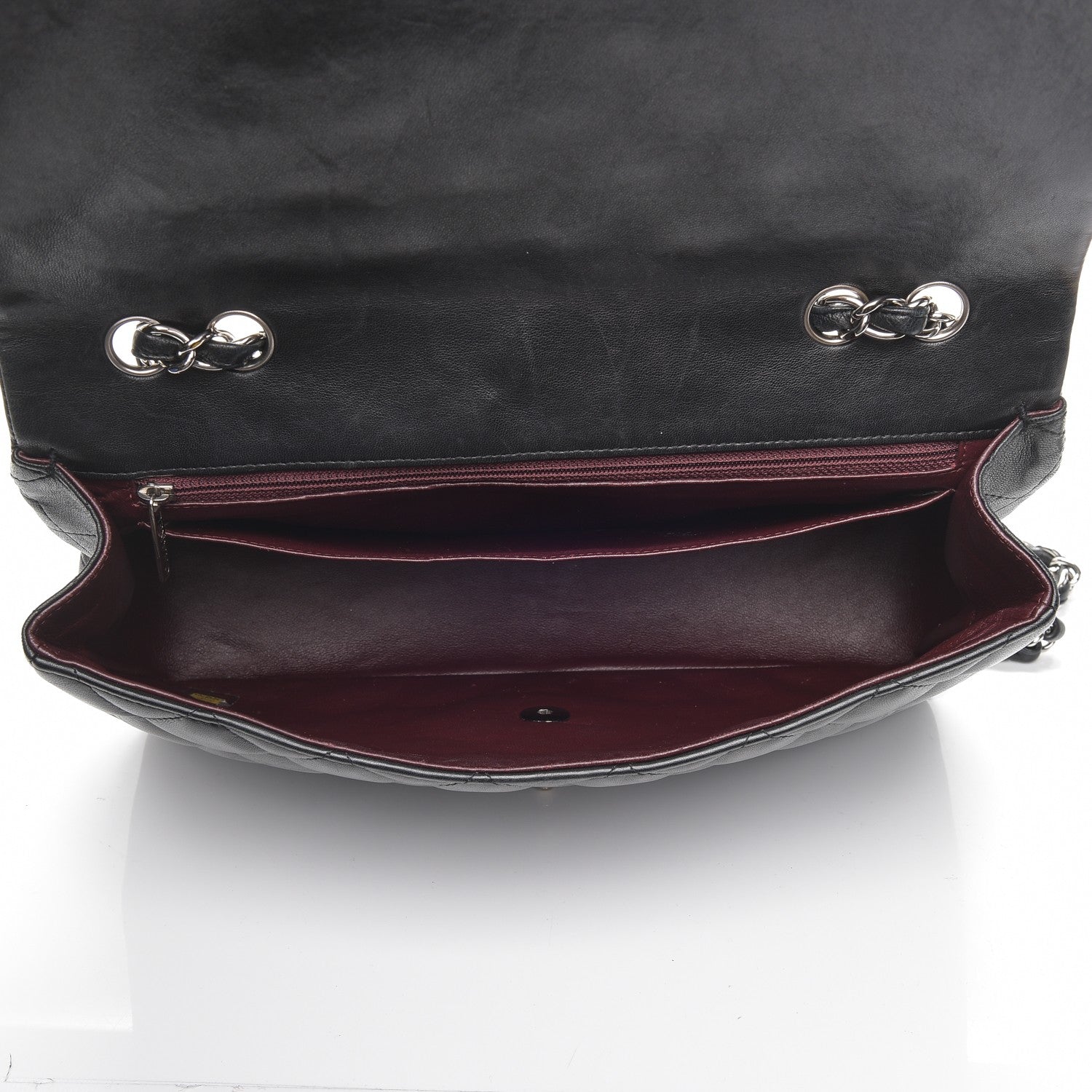 Chanel Lambskin Quilted Jumbo Single Flap Black 5 of 8