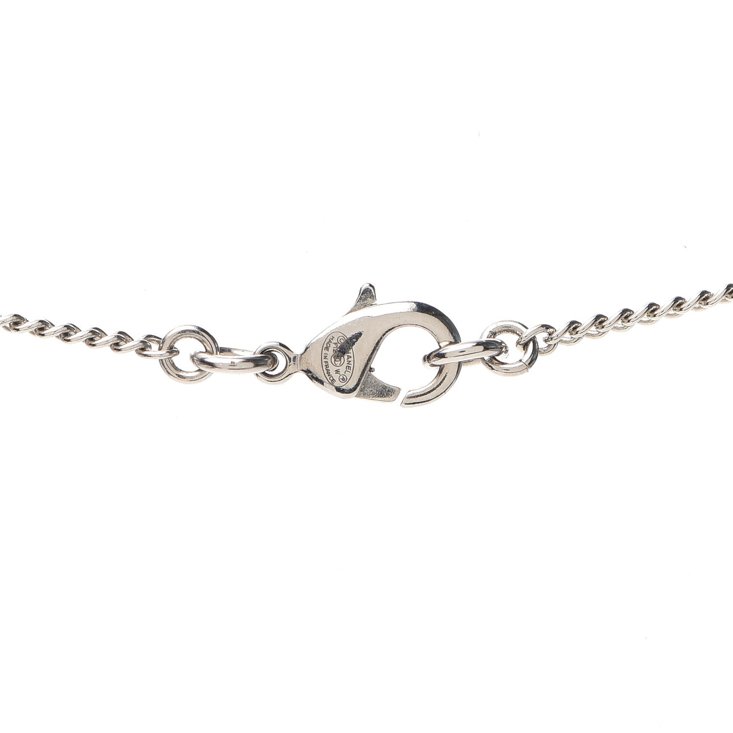 Crystal Timeless CC Necklace Silver