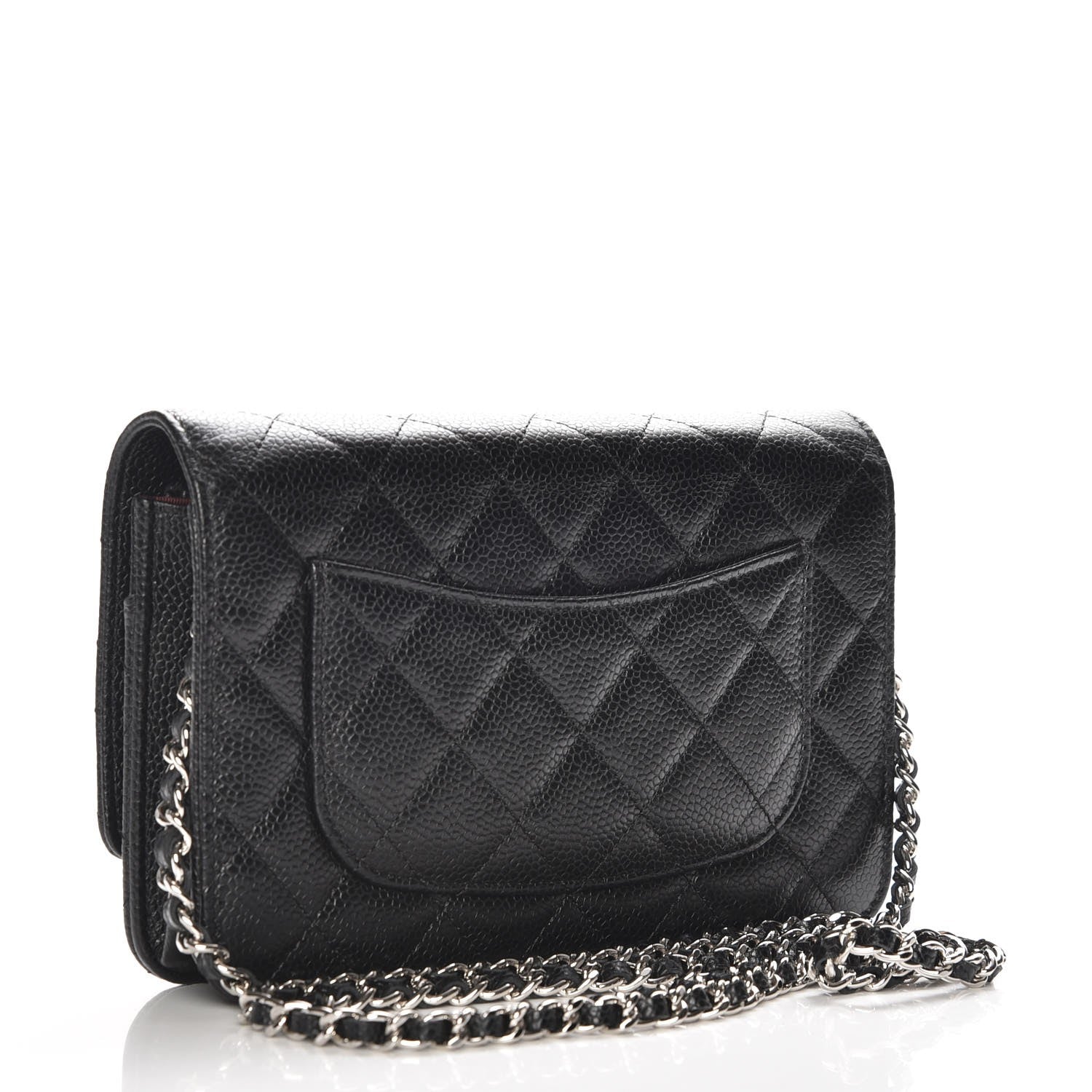 Chanel Caviar Quilted Wallet On Chain WOC Black 3 of 9