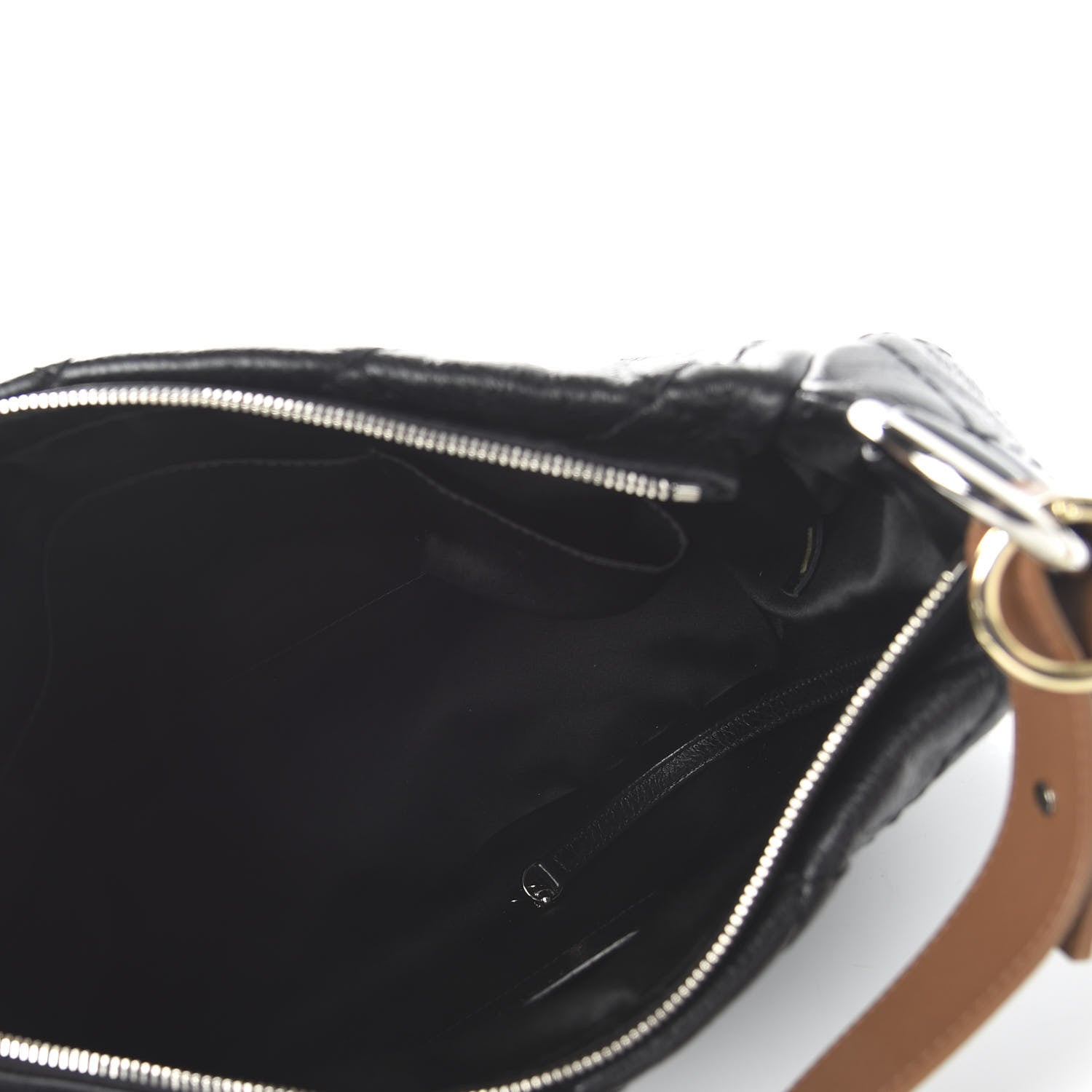 Chanel Glazed Calfskin On The Road Hobo Black 5 of 10