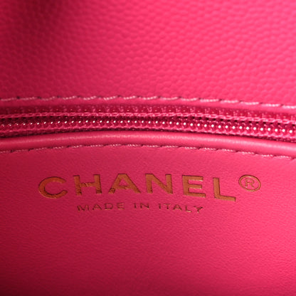 Chanel Caviar Quilted Mini Coco Handle Flap Rose 6 of 9