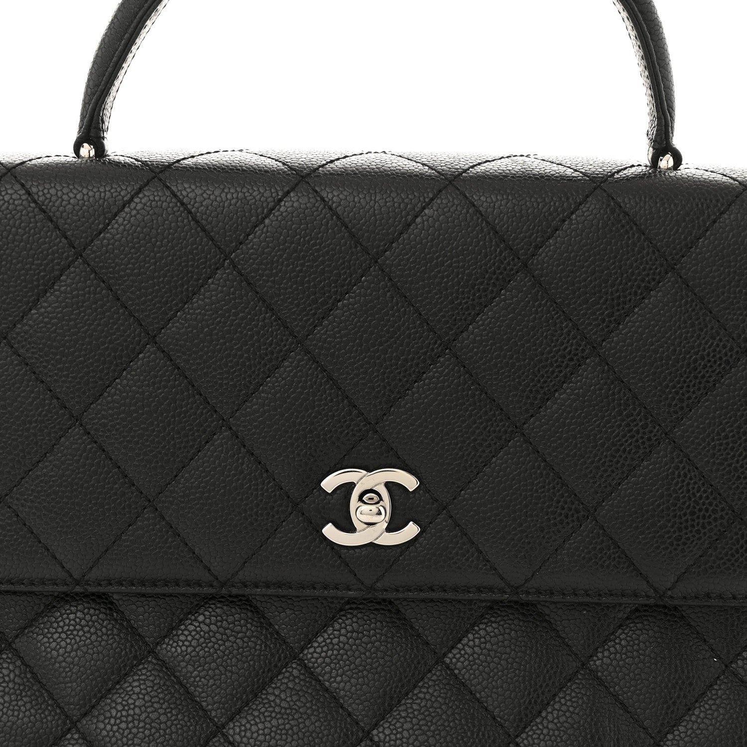 Chanel Caviar Quilted Jumbo Kelly Flap Black 9 of 15