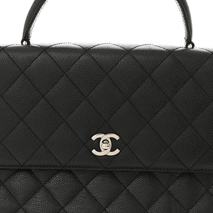 Chanel Caviar Quilted Jumbo Kelly Flap Black 9 of 15