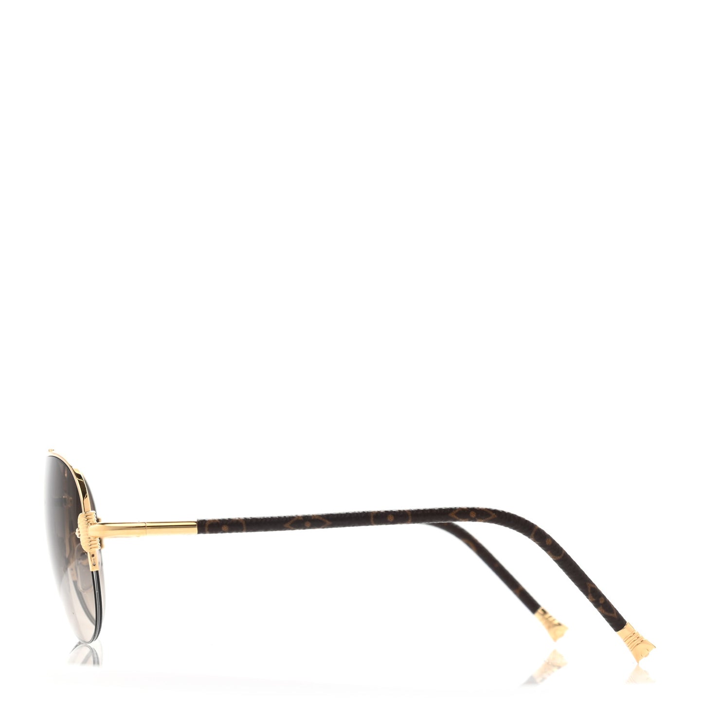 Monogram Petite Viola Pilote Aviator Sunglasses Z0571U Brown