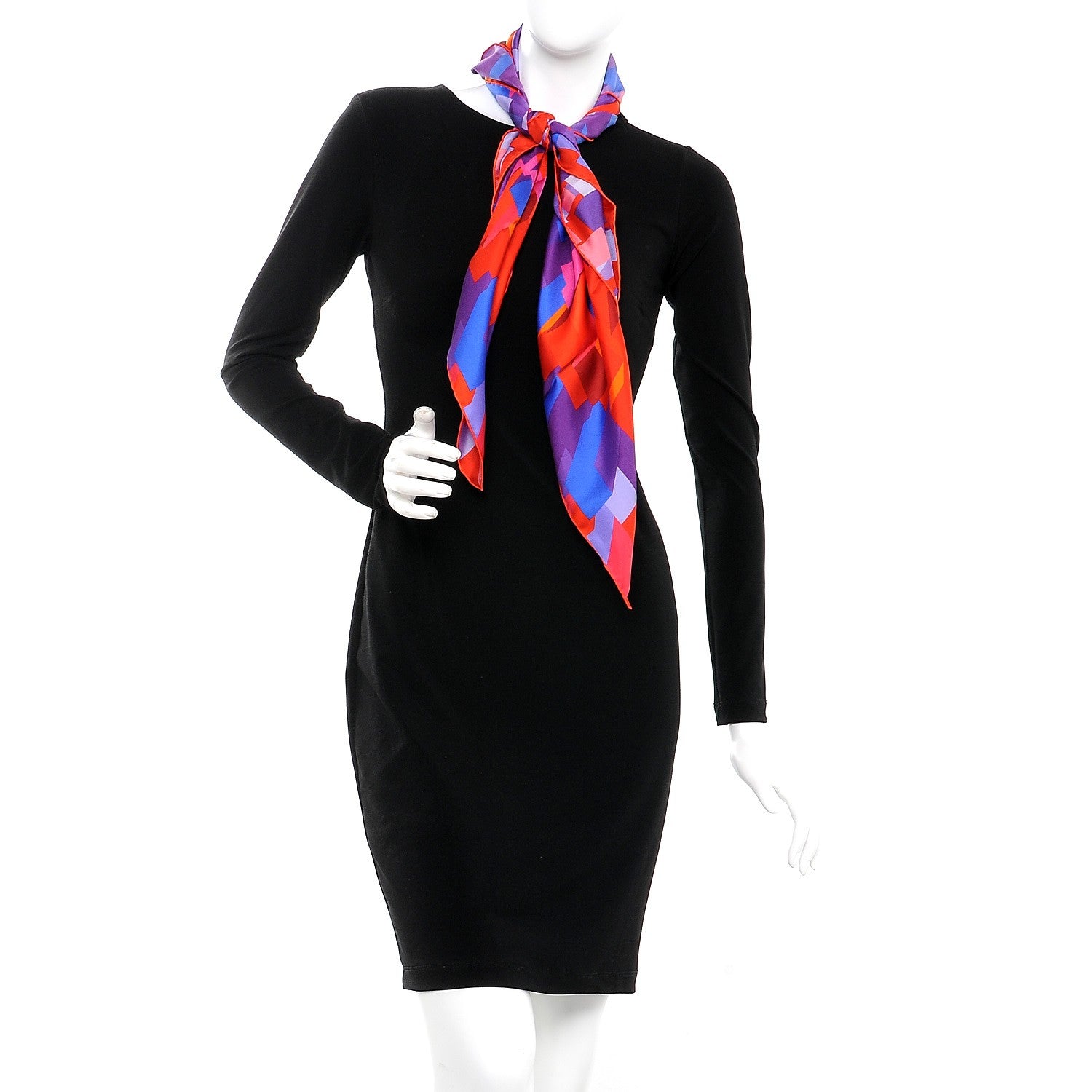 Chanel Silk Geometric Square Scarf Multicolor 2 of 5