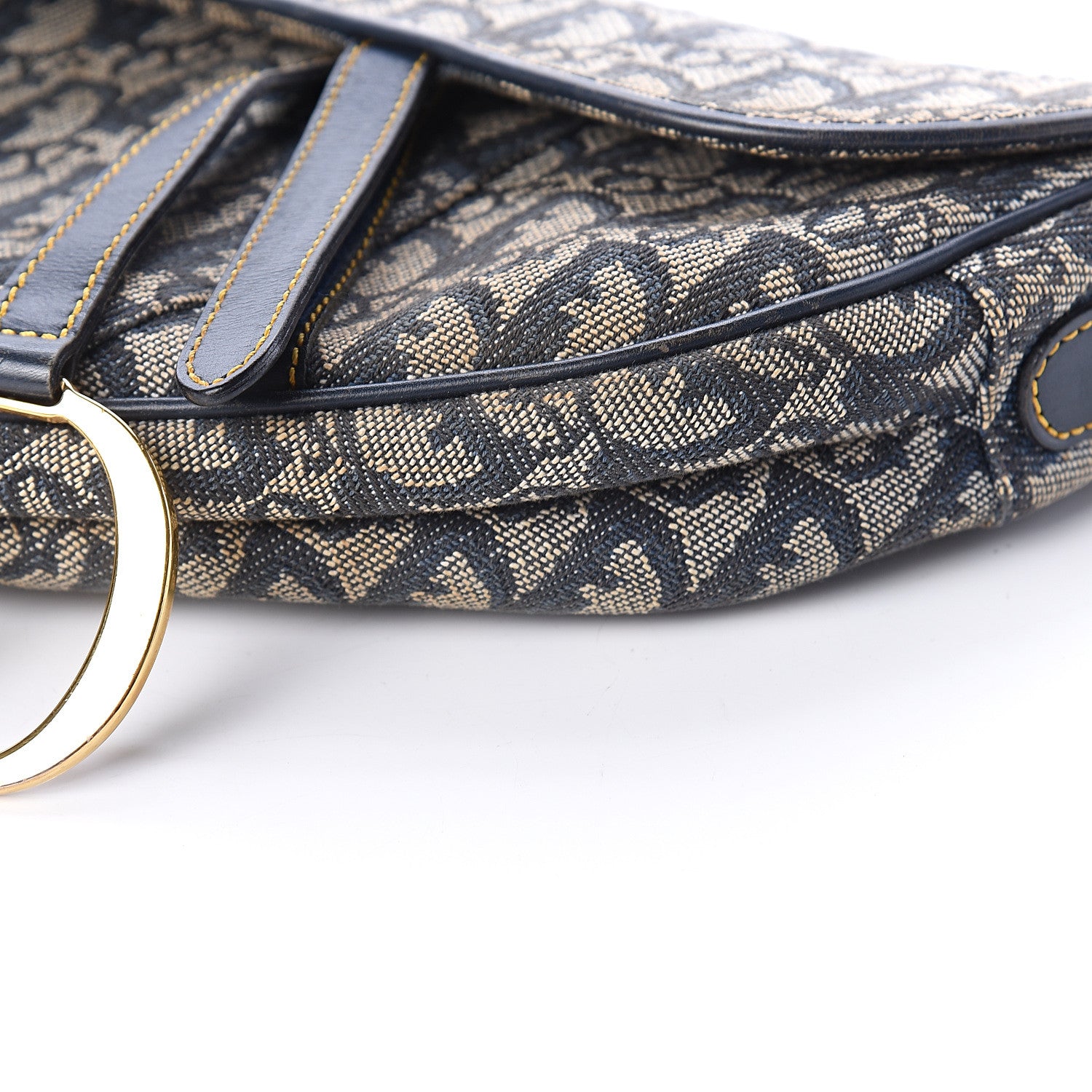 Christian Dior Monogram Saddle Bag Blue 7 of 7